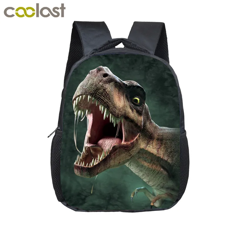 12 дюймов животные рюкзаки с динозавром 3D Динозавр детские школьные сумки рюкзак для переноски детей мальчиков рюкзак для детей сумки для детского сада - Цвет: 12KONGLONG26