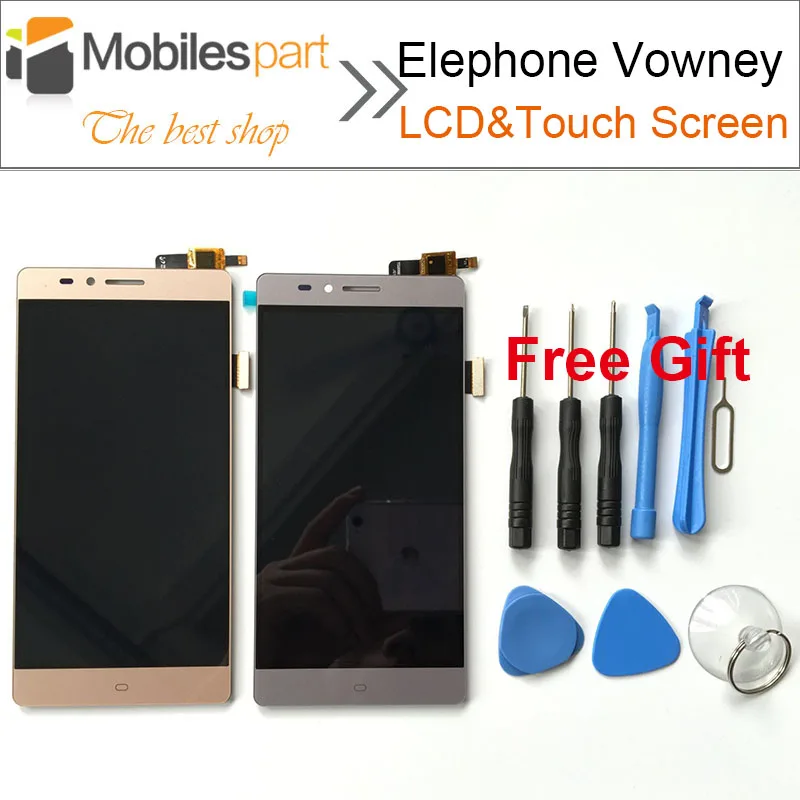 

Elephone Vowney LCD Screen 100% Original Replacement Accessories LCD Display+Touch Screen For Elephone Vowney Smartphone