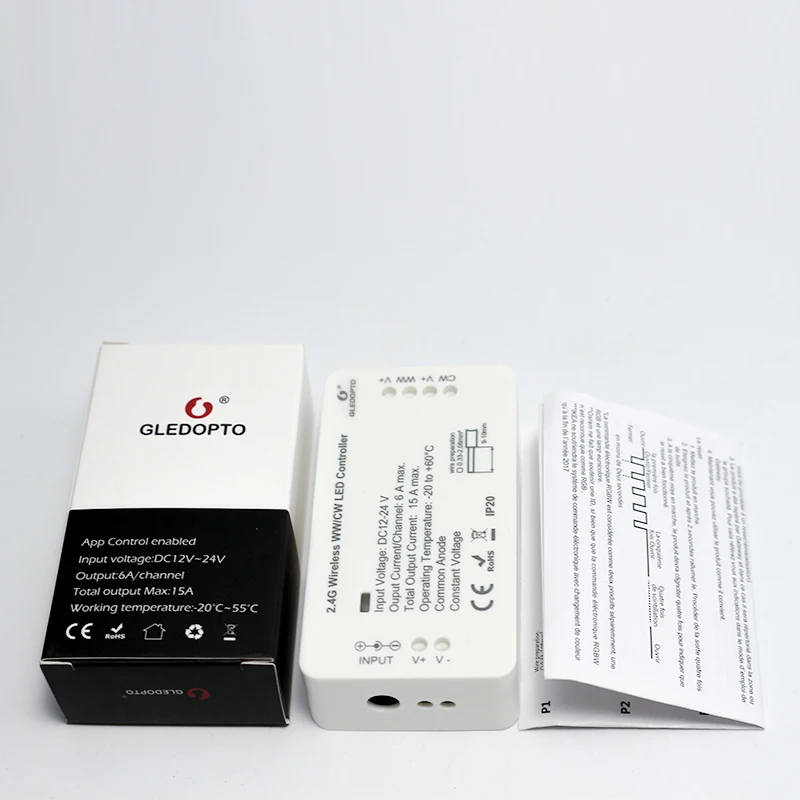 DC12V - 24V ZIGBEE bridge Led Controller Zigbee Light Link Warm white / white LED dimmer strip Controller ZLL phone app control