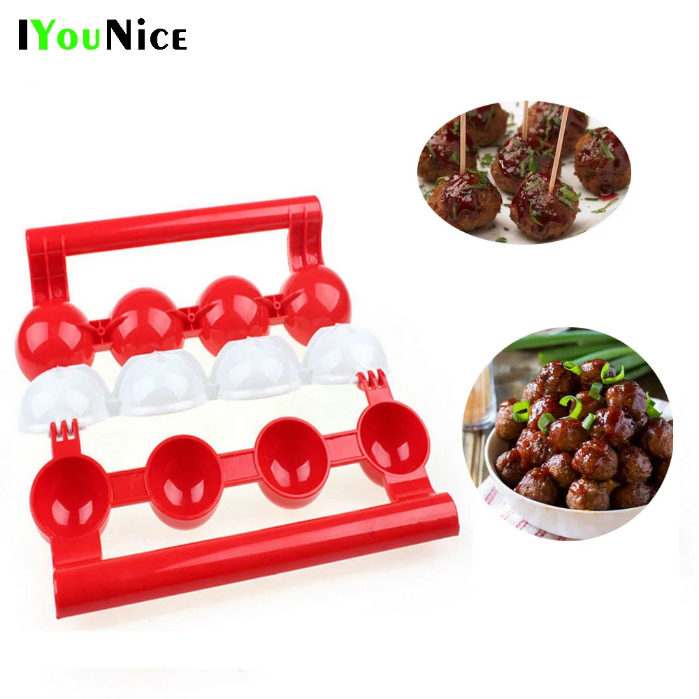 

Newbie Meatballs Maker Stuffed Pattie Meatballs Fish Balls Maker Homemade Mould DIY Meat Poultry Tools Kitchen Accessories