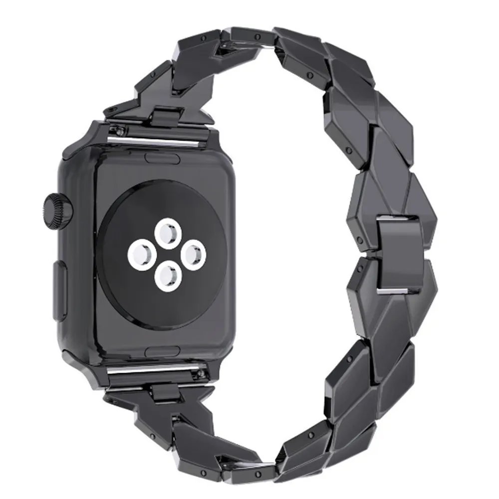 

Delicate Rhombus Chains Watchband Stainless Steel Bracelet Band For Apple Watch Series 5 4 3 2 Strap 38/42mm 40/44mm