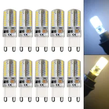 Mais novo 10 pces g9 5 w led 3014 64smd pino base lâmpada led quente branco/branco 110/220 v -- jd9