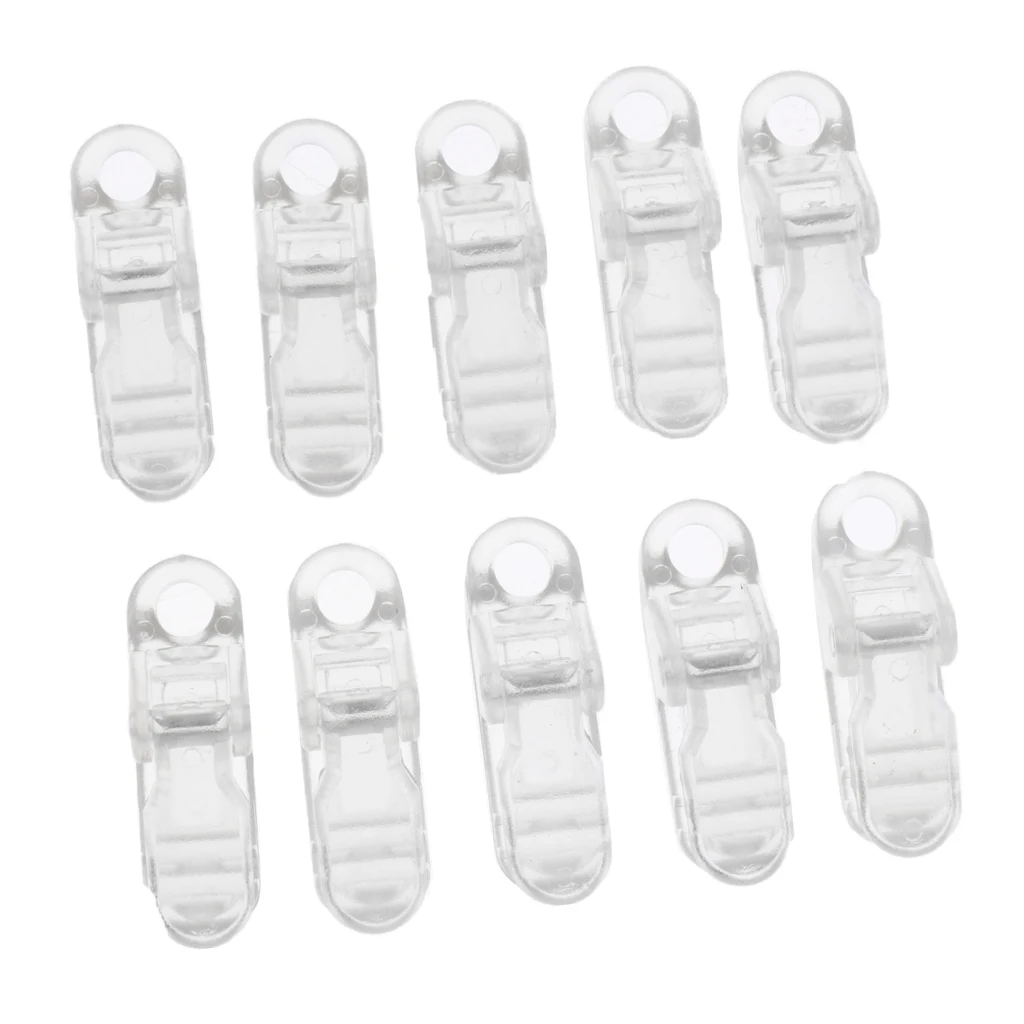 10pcs Plastic Tent Clamp Tarp Clips for Outdoor Camping Canopy Awning Clamp Cover Tighten Snap Emergency Survival Tool Accessory