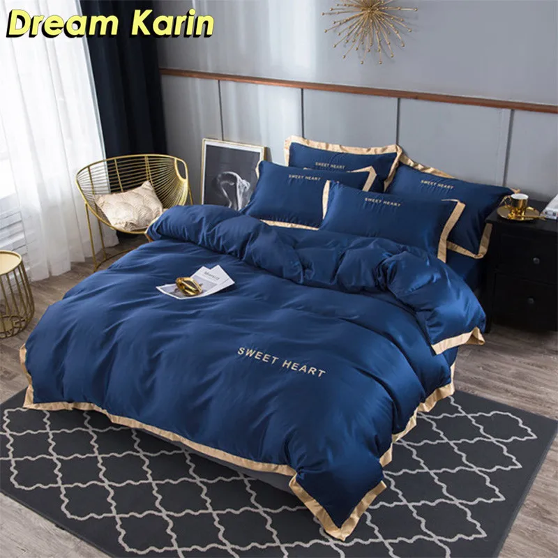 

Home Textile Modern Luxury Bedding Sets Nordic Brief Duvet Cover Set with Pillow case BedLinen Single Queen King Size Quiltcover