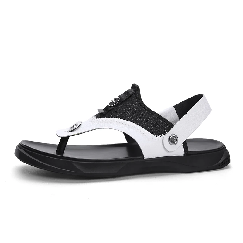 

Men Fashion Mesh Upper Light Quality Sandals PU Outsole Casual Summer Flip Floops Back Protect Shoes Male Daily Walking Shoes