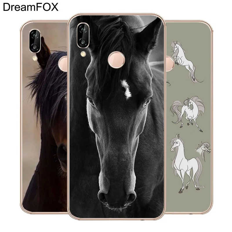 

L186 Horse Series Soft TPU Silicone Case Cover For Huawei P8 P9 P10 P20 P30 Lite Pro P Smart Plus 2017 2019
