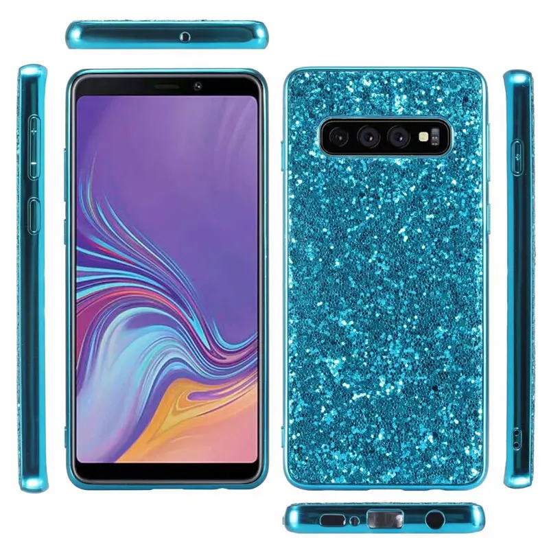 Чехол сверкающий с блестками для samsung Galaxy S10 плюс Coque/S10 e Мягкий Силиконовый ТПУ бриллиантовый сексуальная девушка протектор чехол-накладка Carcasa Капа