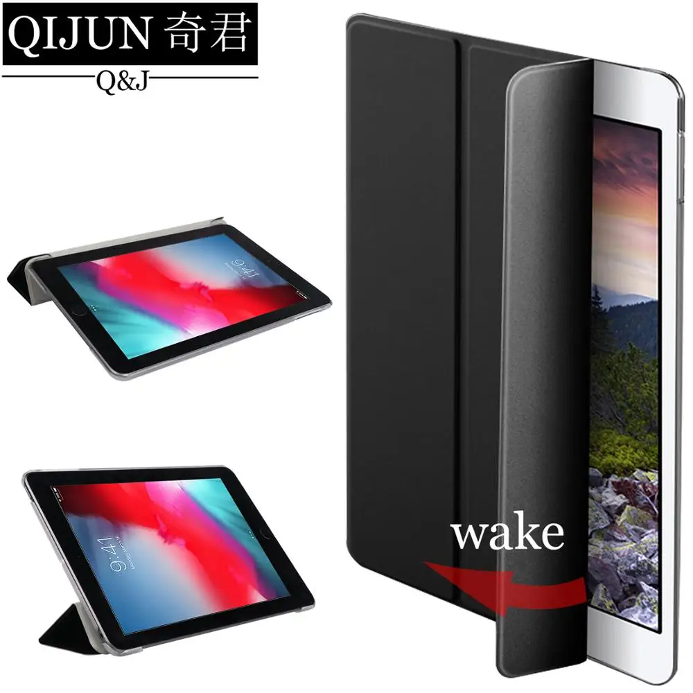 

QIJUN tablet flip case for Xiaomi Mi pad 4 Plus 10.1" Smart wake UP Sleep leather protective fundas fold Stand cover capa bag