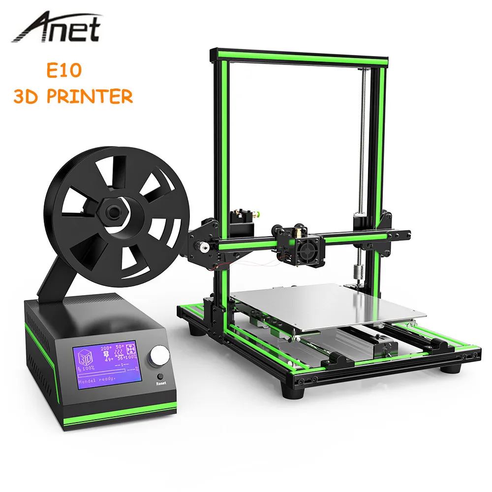 

Anet E10 3D Printer Aluminum Frame Multi-language 3D Printer DIY Set LCD Screen 3D Desktop Printing Machine Support SD card