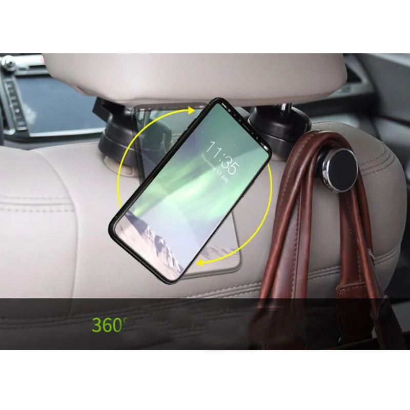 

CDCOTN Car Seat Hook Phone Holder Folding Mini Multi-Function Bracket Car Rear Seat Universal Version Car Accessories Decoration