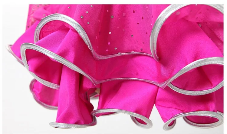 Латинский платье для танцев для девочек платье для самбы бальные платье для танцев, для девочек танцевальная одежда Дети Малыш сценическое