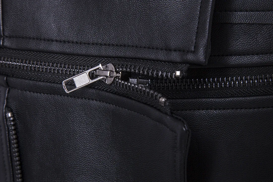 men's genuine leather bomber jackets High Quality Leather Punk Jackets Men Bomber Bandage Winter Motorcycle Jacket Man Leather Windbreaker Motor Biker Hombre Coat western leather jacket