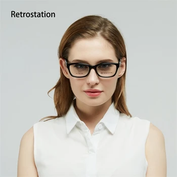 

Retrostation Women Glasses Frame Prescription Eyeglasses Frames High Quality Brand Designers Clear Glasses with Original Box