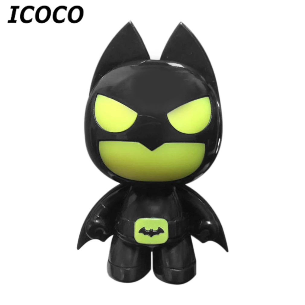 

ICOCO Unique Energy-saving USB LED Night Light Cartoon Shape PC Power Bank Power Supply DC 5V Table Lamp Plug & Play Sale