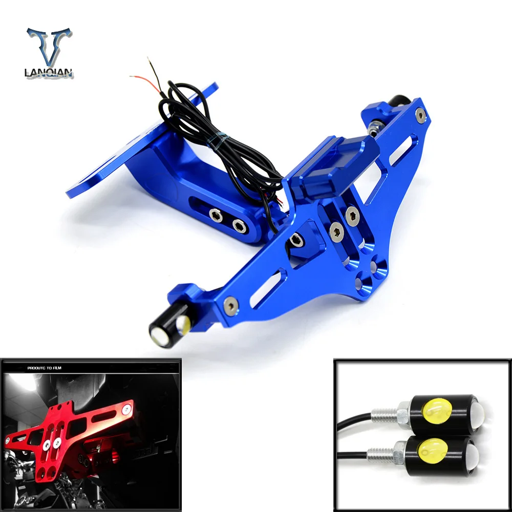 motorcycle accessories Fender Eliminator License Plate Bracket Ho turn sigal For yamaha ybr 125 r3 mt07 r6 cnc z800 mt