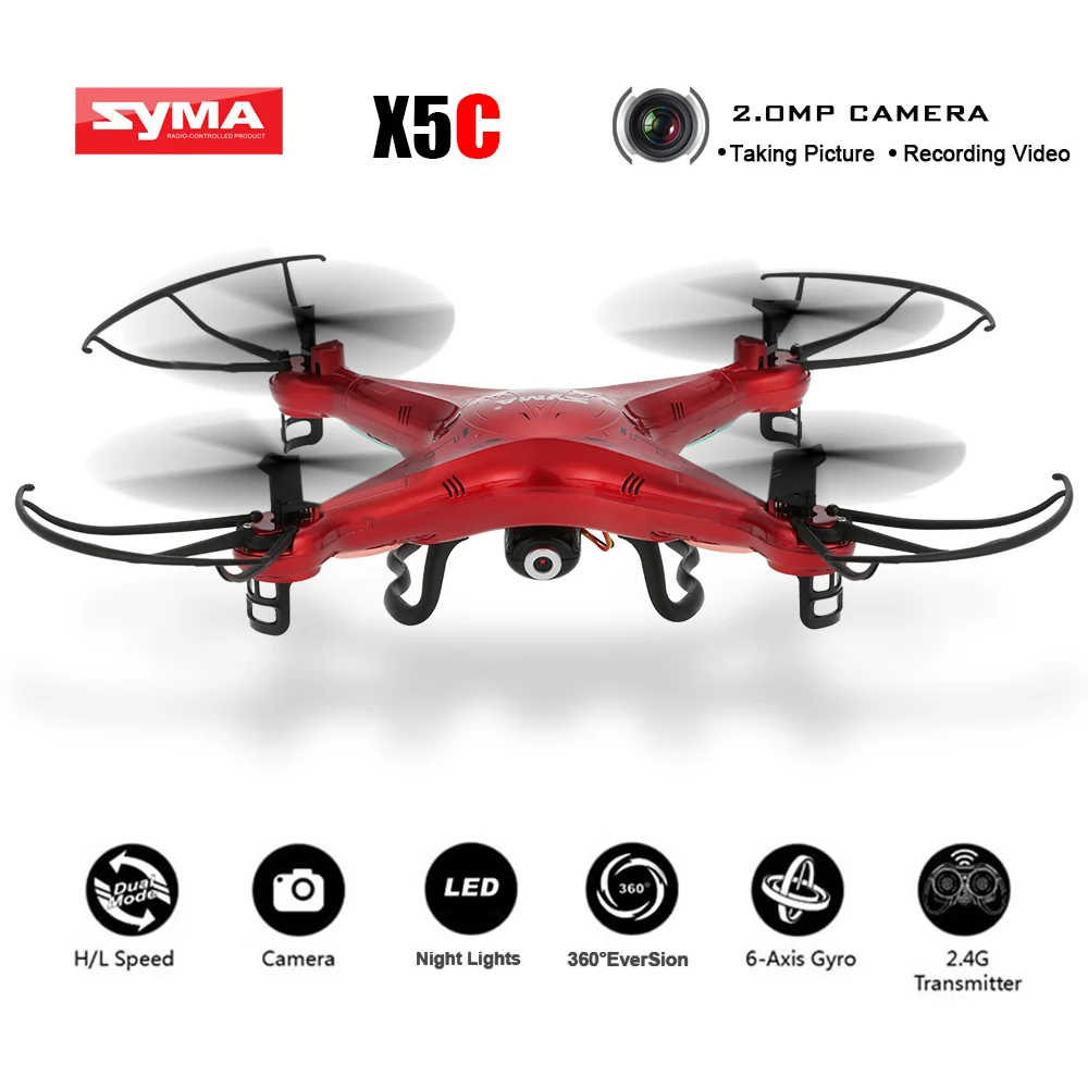 Syma X5C Радиоуправляемый Дрон пользовательская версия Квадрокоптер 2 4 ГГц 4CH 6