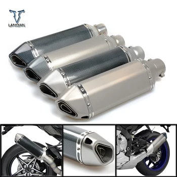 

51MM Universal Motorcycle Exhaust Escape Modified Muffle Exhaust Pipe For Honda CB 599 919 400 CB600 HORNET CBR 600 F2 F3 F4 F4i