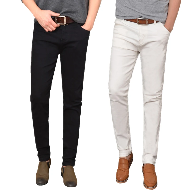 Small Stretch Denim Pant 2020 White Mens Jeans Size 28 39 30 32 34 36 Teen Black Male Trousers|white mens jeans|fashion men fashion jeans AliExpress