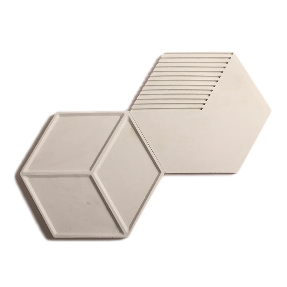 

Hexagon concrete brick wall silicone molds silicone rubber molds forms 3D decorative background wall panels