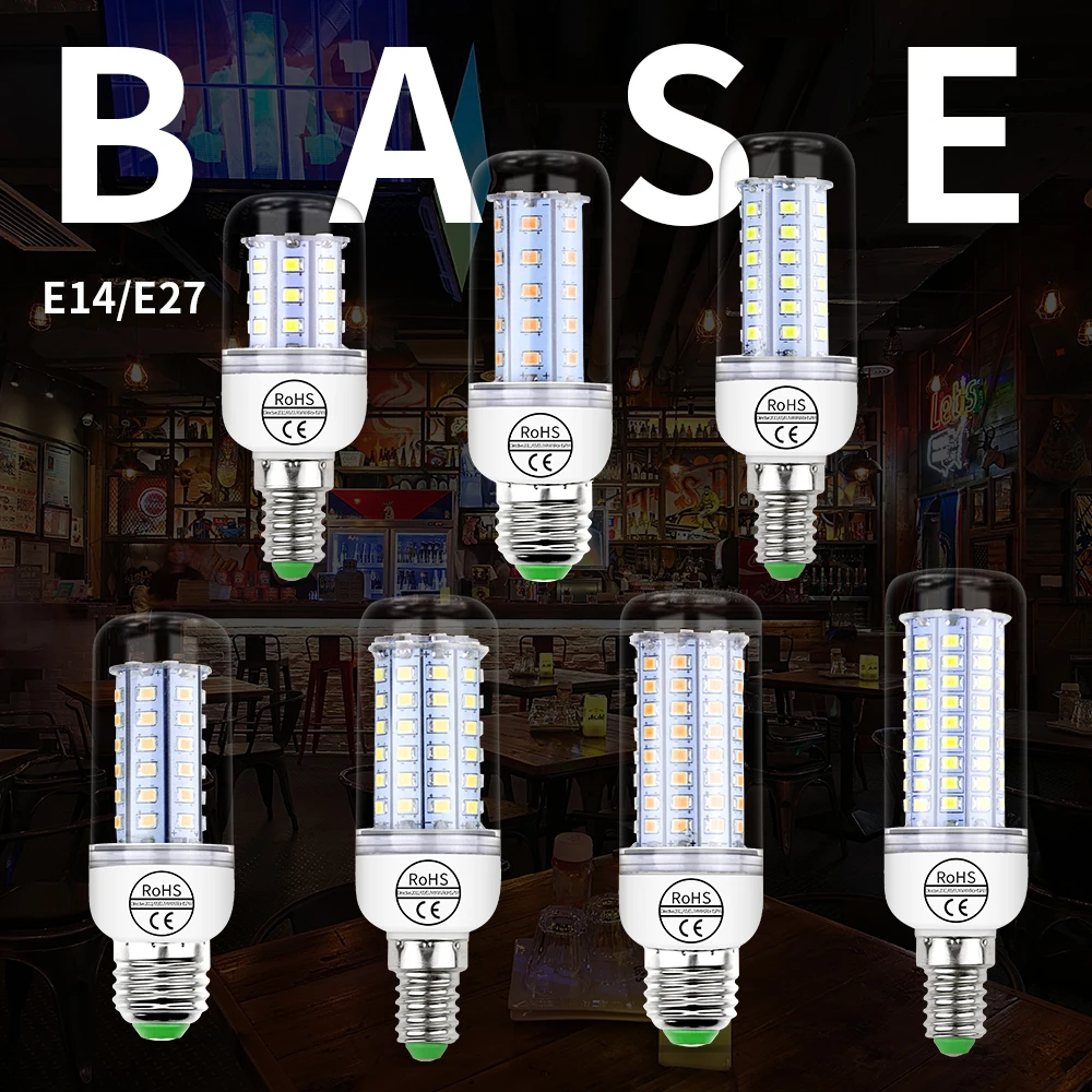 

CanLing E27 Led Bulb Corn Lamp 220V Bombilla Led E14 Light Bulb 2835 SMD 5730 30 36 48 56 69 89 102leds Indoor Lighting For Home