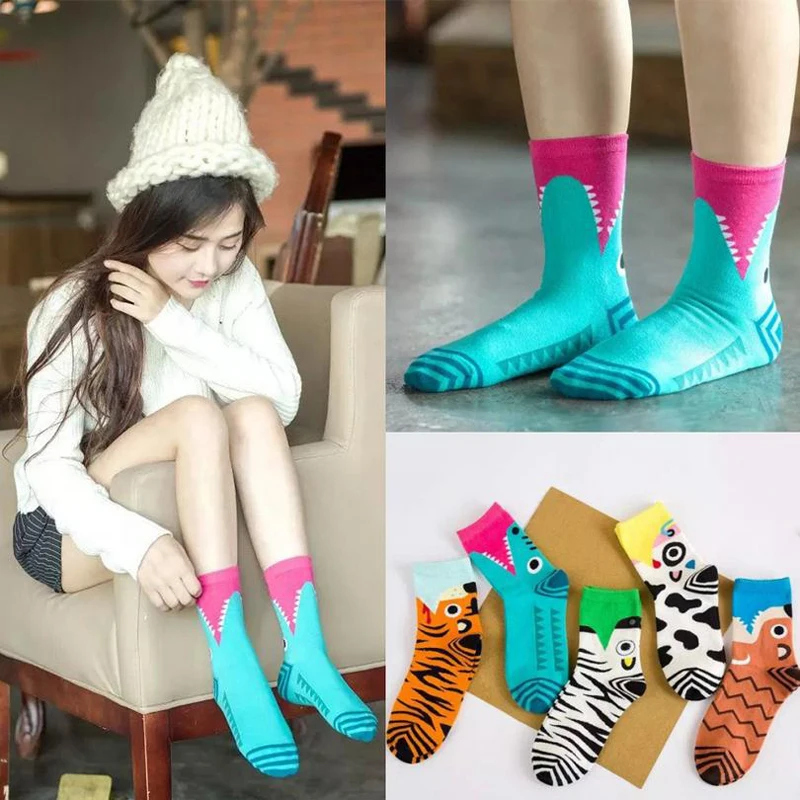 

Spring Autumn and Winter New Lovely Three - Dimensional Cartoon Monster Female Socks Women's Cotton Animal Short Socks Wholesale