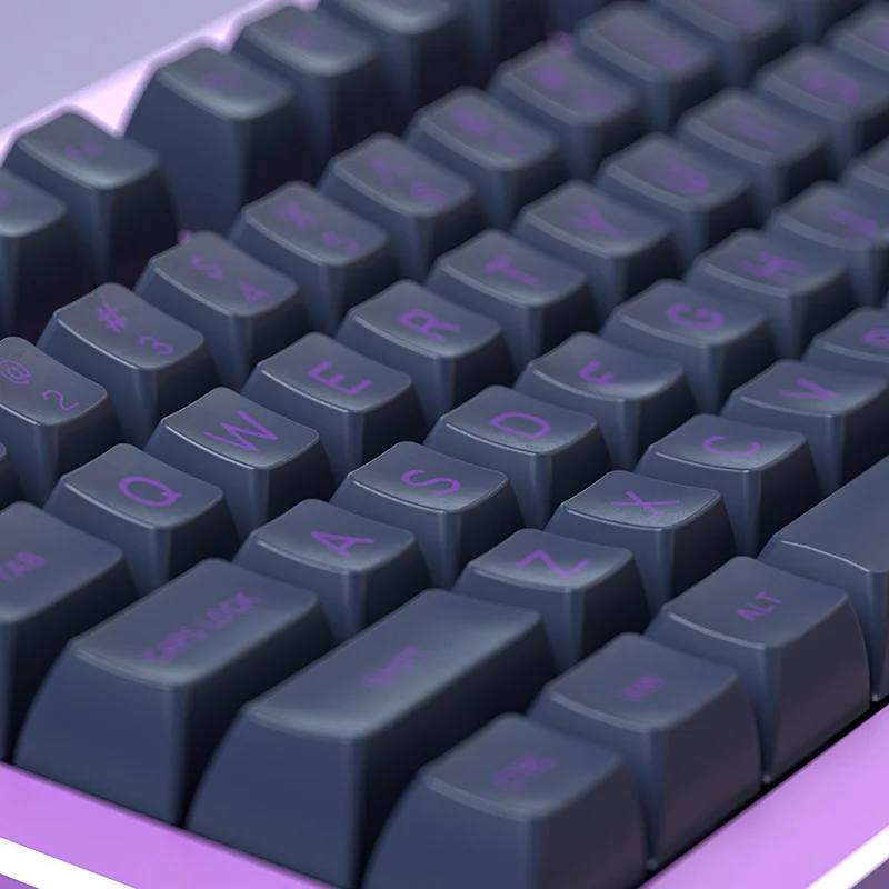 MAXKEY черный и фиолетовый 136 клавиш SA профиль KEYCAPS Набор для проводной USB