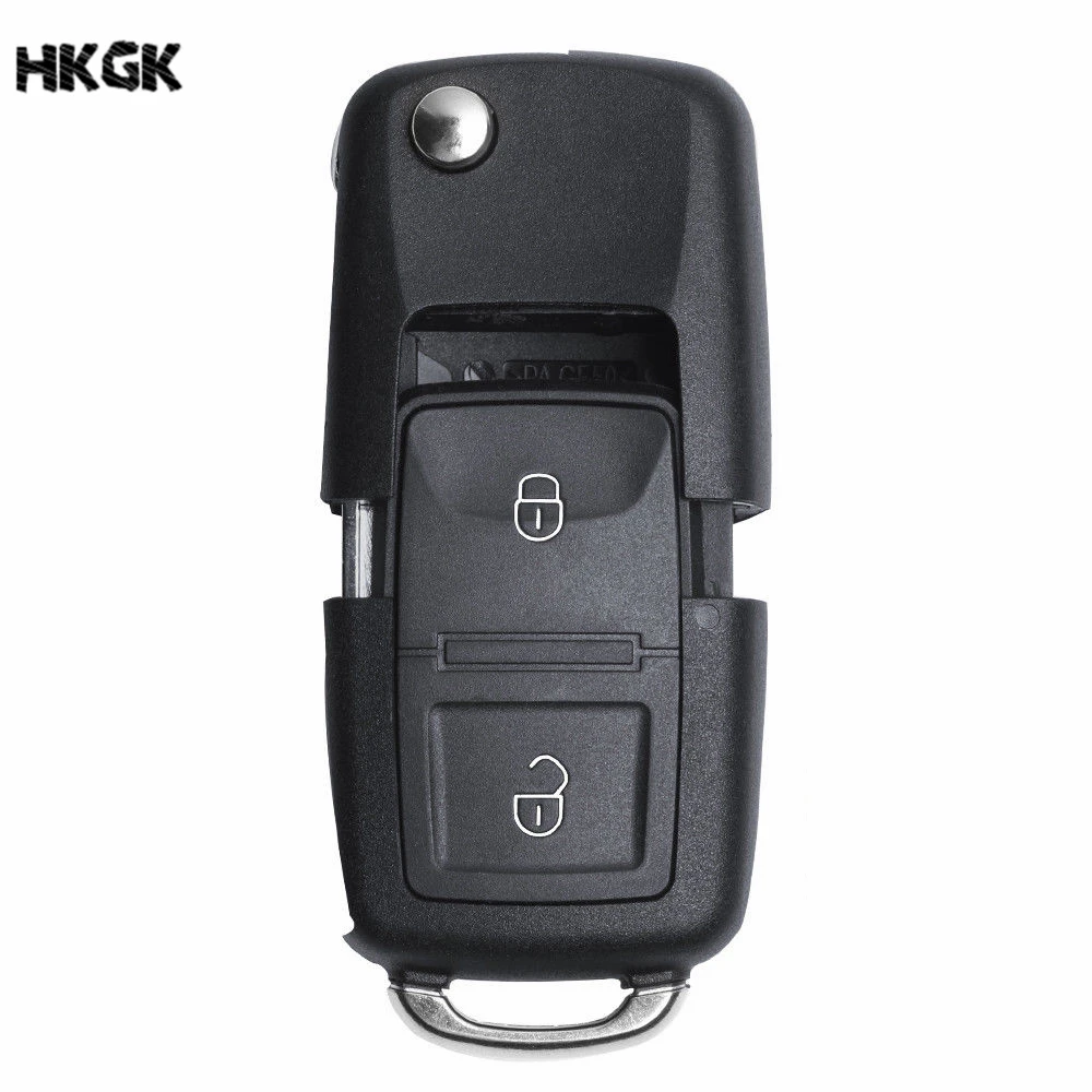 KEYECU-2pcs-for-Skoda-Fabia-Octavia-New-Replacement-Folding-Flip-Remote-Control-Car-Key-Shell-Case