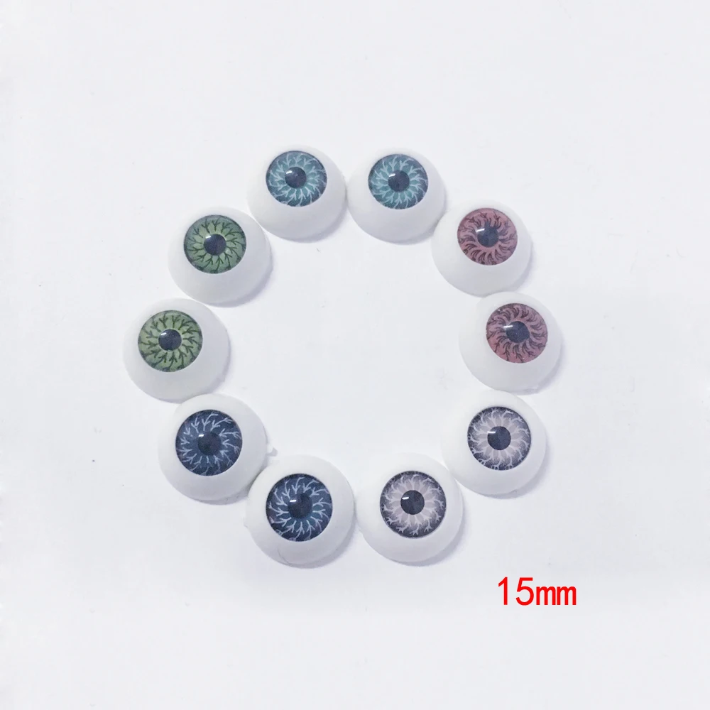 

10pcs 15mm Diameter DIY Eyes for BJD Doll jointed dolls replacement eyeballs