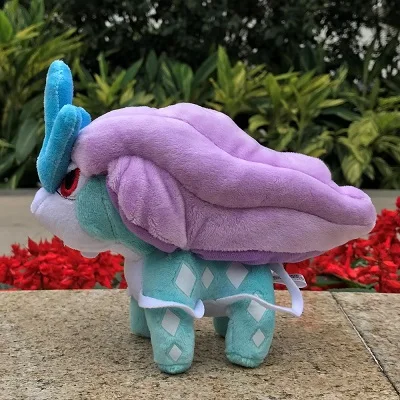 Три Sacred Suicune Raikou Entei Плюшевая Игрушка Аниме игра чучело мультфильм куклы игрушки - Цвет: Suicune