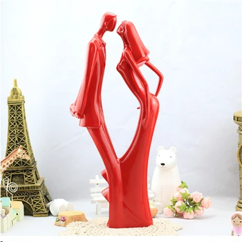 

Supplies Gift Just Arrival Dancing Bride and Groom with Heart Couple Figurine Ceramic Wedding Cupcake Cake Topper 38*14