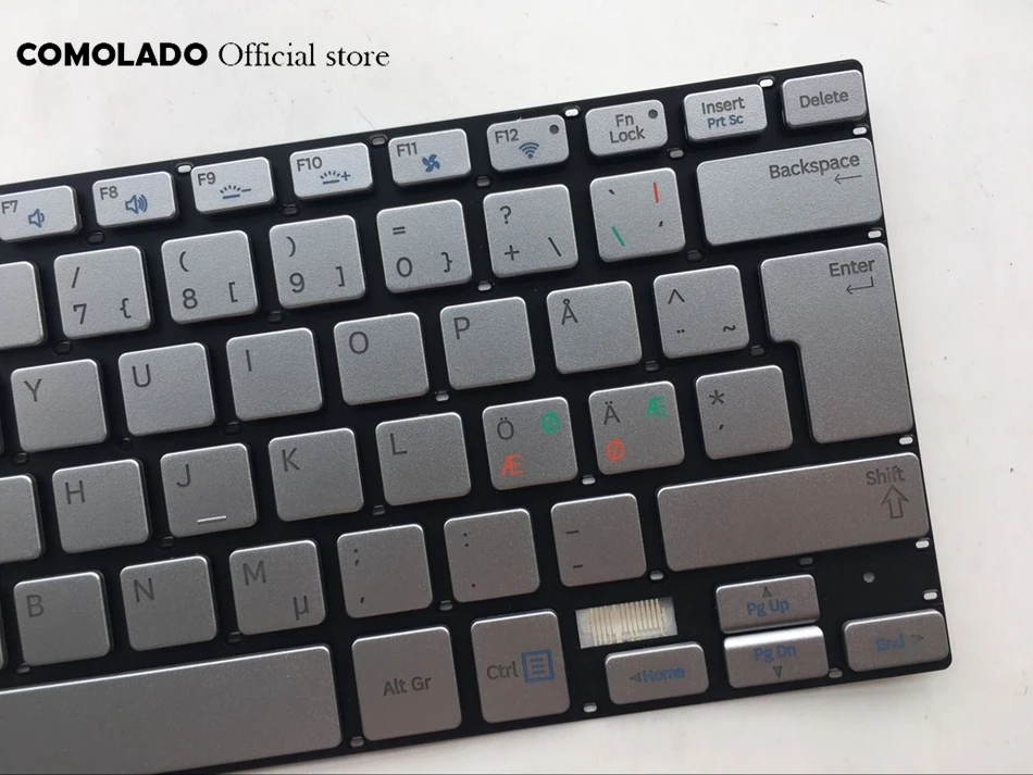 ND Nordic keyboard For Samsung 730U3E NP730U3E 740U3E NP740U3E silver laptop keyboard ND layout (2)