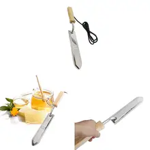 Горячий EU/US штекер Электрический Нож пасечный пчелы пчеловодство оборудование нож для резки нагревательная ручка деревянные инструменты скребок из нержавеющей стали