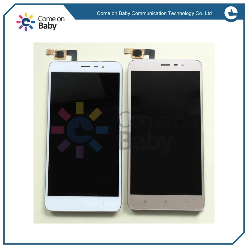 REDMI0021 Original New BlackGoldWhite LCD Display Touch Screen Digitizer + Frame Bezel Parts for Xiaomi Redmi Note 3  Note 3 Pro 150mm-
