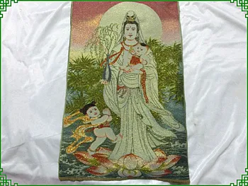 

The religious activities of Songzi Guanyin Thangka embroidery crafts