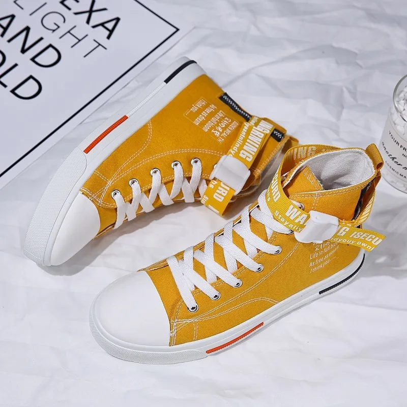 Men's Canvas Shoes Tenis Shoe White High Boots Motion Mens Shoes Casual Trainers Scarpe Men Masculino Adulto Zapatos De Hombre