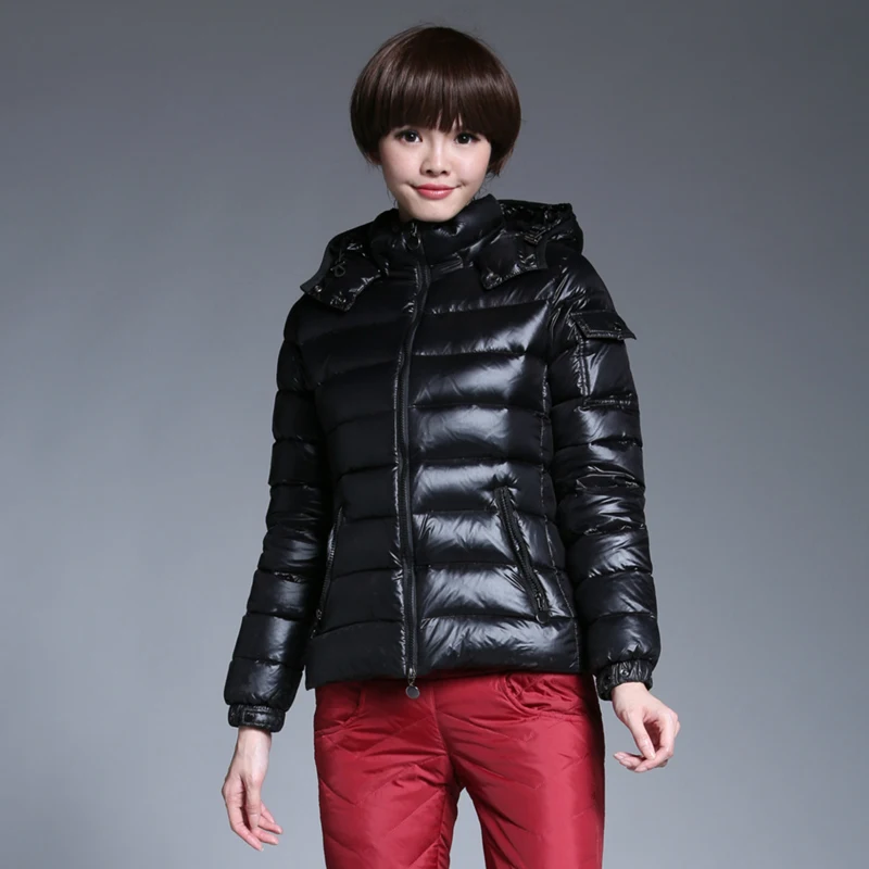 YNZZU женская зимняя куртка на 90% белом утином пуху модная короткая утепленная верхняя одежда размера плюс водонепроницаемое теплое пальто с капюшоном O670