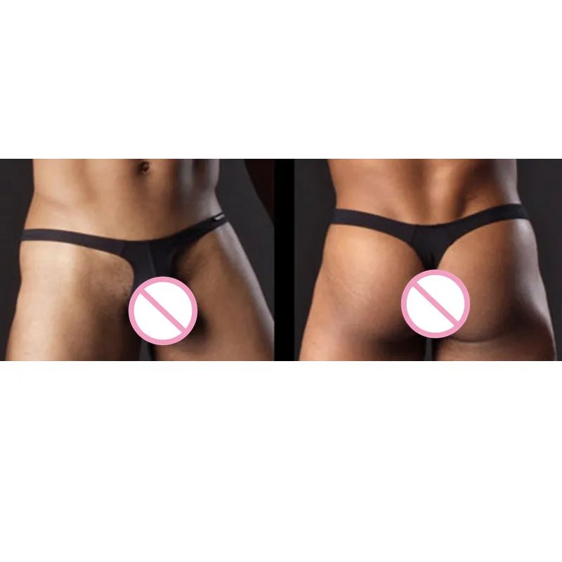 Men's thongs sexy T pants U convex hot briefs underwear panties sexy lingerie G-string for men gay mens jockstrap bulge T back