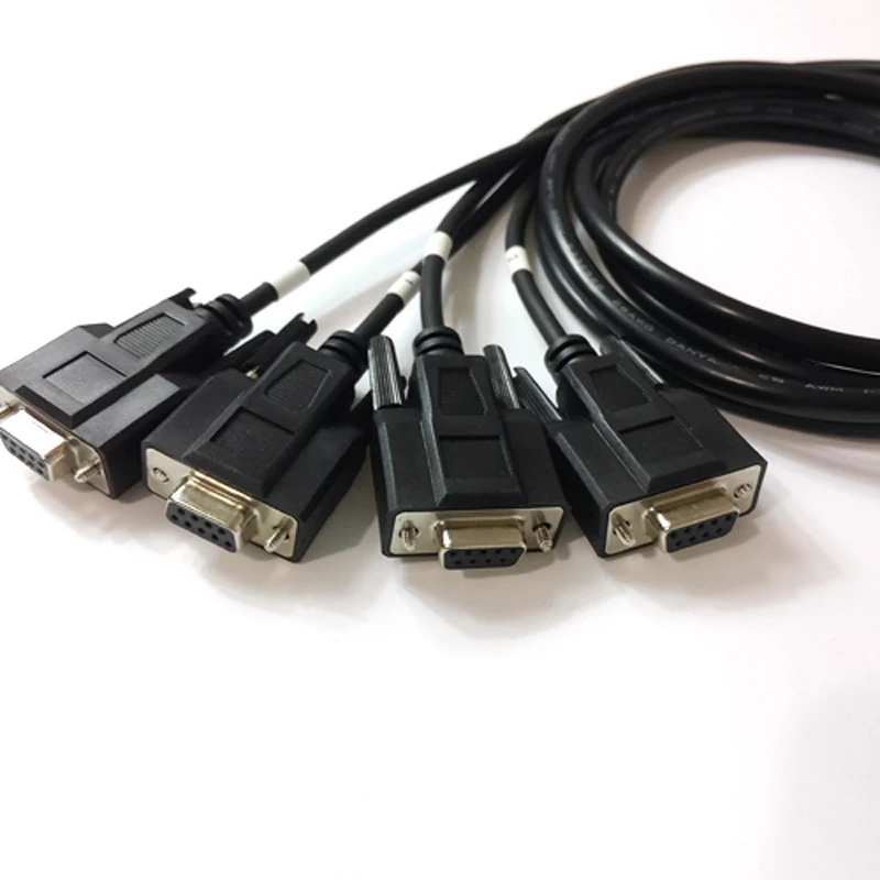 Новинка! OBD2 16 Pin 1 штекер на 4 DB9 интерфейс для RS232 OBD 2 Ccable диагностический