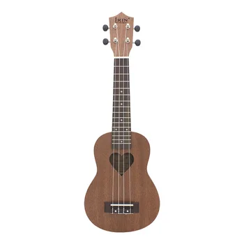 

21 Inch Ukulele 4 String Guitar Sapele Rosewood Heart Shape Fingerboard Hawaii Mini Guitar Instrument Ukelele Unisex