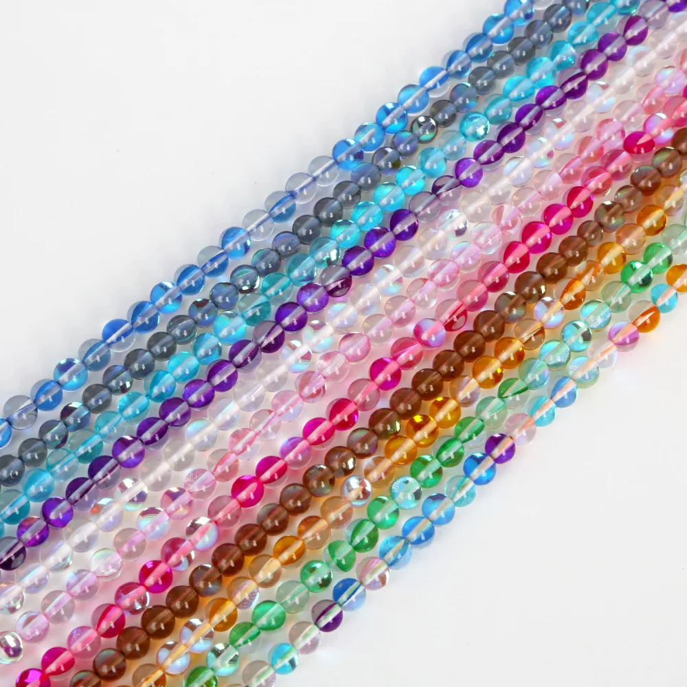 Aliexpress.com : Buy 6mm 63pcs 11 colors crystal glass flash beads