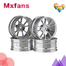 Black Aluminium Alloy RC 1:10 On-Road Racing Car 10-Spoke Wheel Rims Pack Of 4 machinability study of aluminium silicon alloy