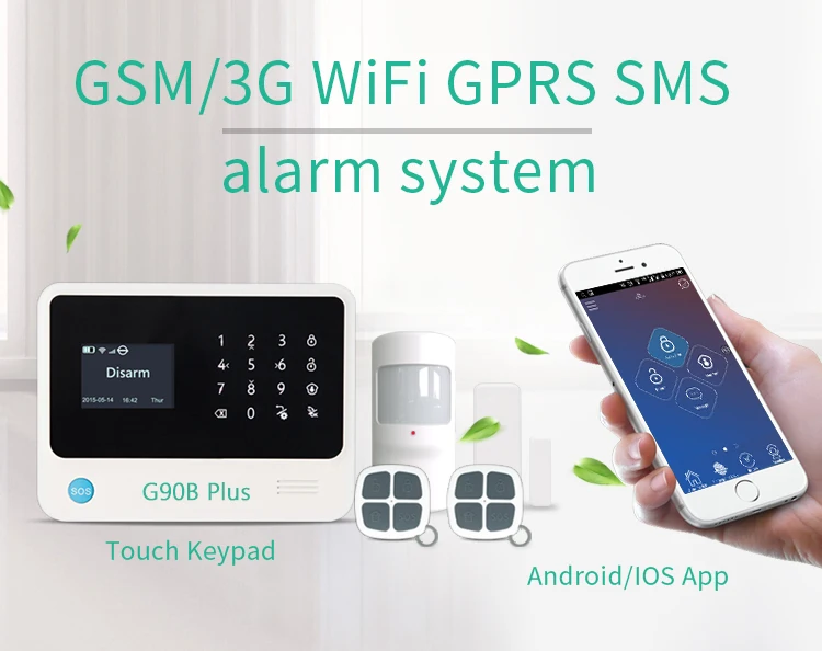 G90B Plus 3g wifi GPRS SMS сигнализация 3g wifi сенсорный экран домашняя охранная сигнализация приложение управление смарт 3G сигнализация