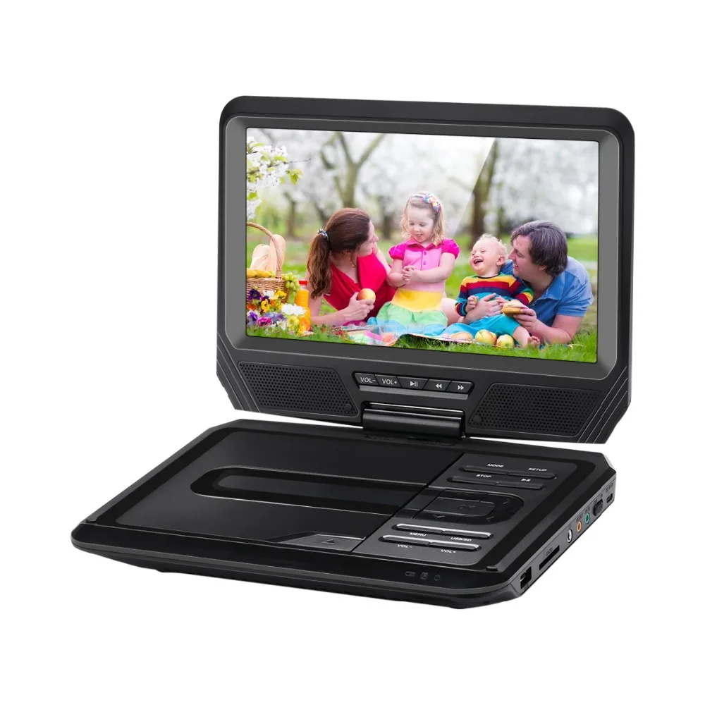 Excelvan KJM 948 Портативный 9 дюймовый dvd плеер с 270 Поворотный Экран Поддержка USB SD карты