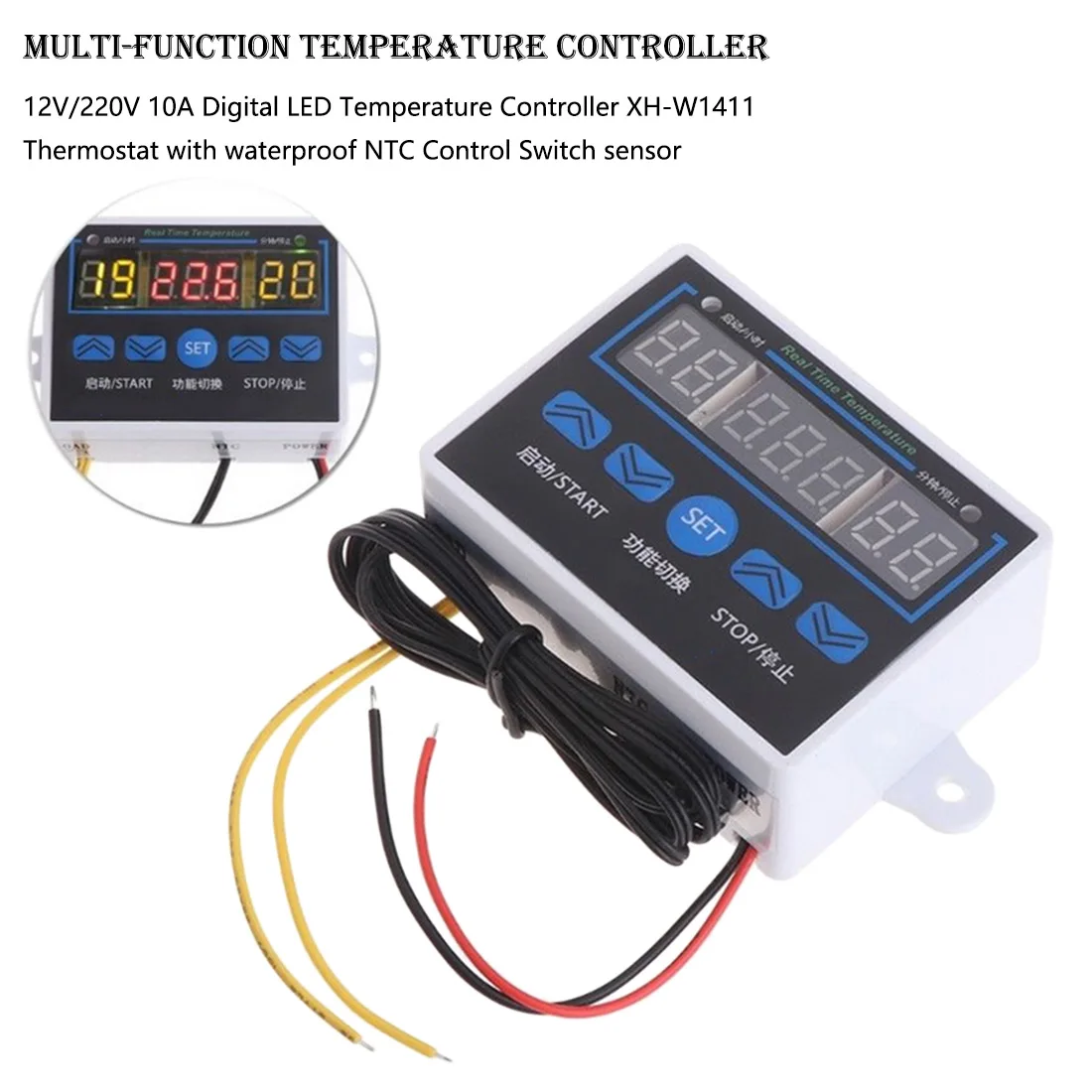 

-50~110 Digital Thermostat Temperature Control Switch Temperature Controller XH-W1411 Digital Temperature Controller