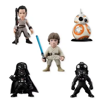 

5pcs/set 5.5cm Star Wars Toy BB-8 Rey Tie Fighter Pilot Darth Vader Luke Skywalker PVC Action Figure Set Star Wars Figure Toys