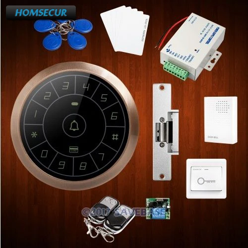 

HOMSECUR Door Lock 125Khz RFID Metal Waterproof Access Control System + NC Strike Lock