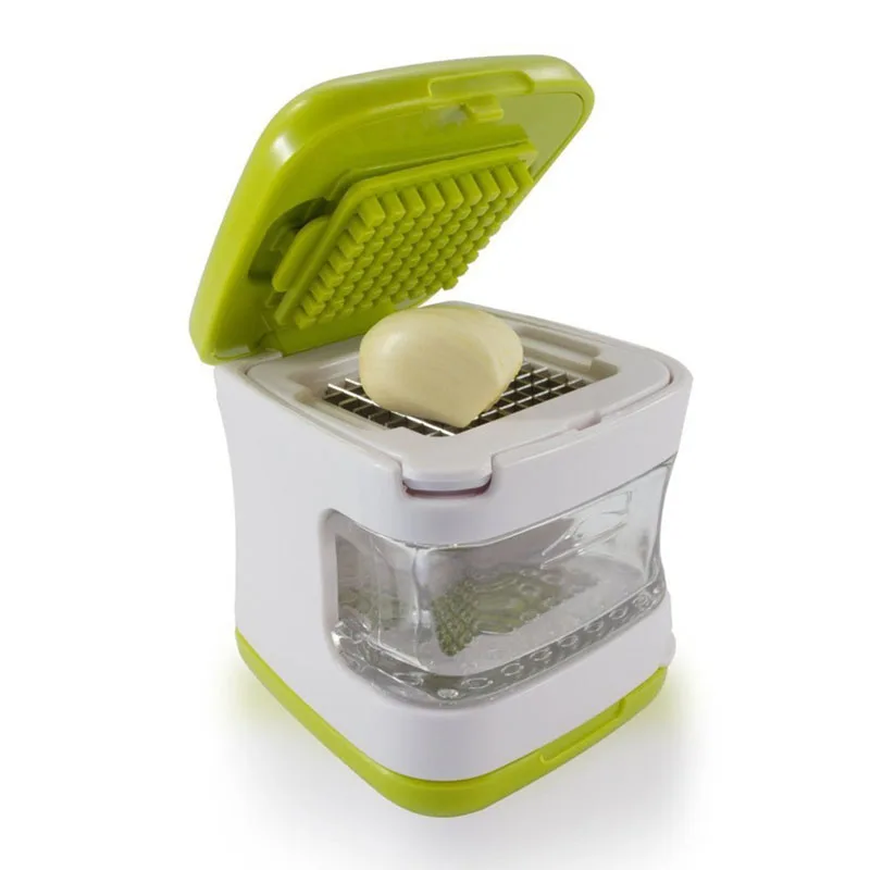 

1Pcs Manual Garlic Press Garlic Cube Dicer Food Chopper Kitchen Gadgets Accessories Vegetable Slicer Cutter Tool