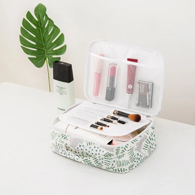 2019New многофункциональная Косметичка женская косметичка органайзер для макияжа большая емкость дорожная сумка для хранения водонепроницаемая сумка для мытья - Цвет: A-grass