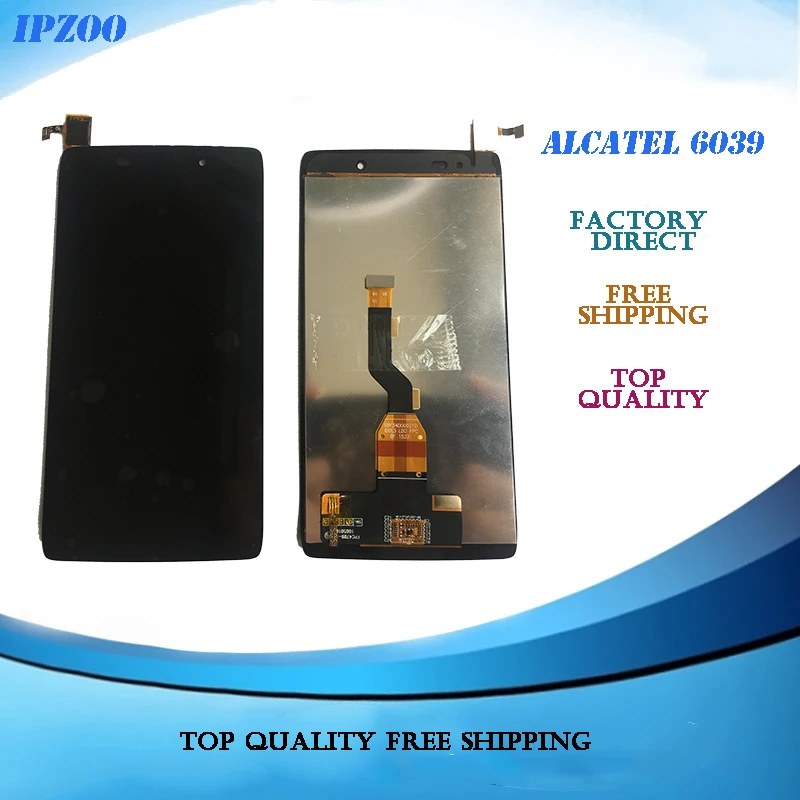 10 шт./лот ЖК дисплей + сенсорный экран дигитайзер в сборе для Alcatel One Touch Idol 3 4 7 6039 6039A