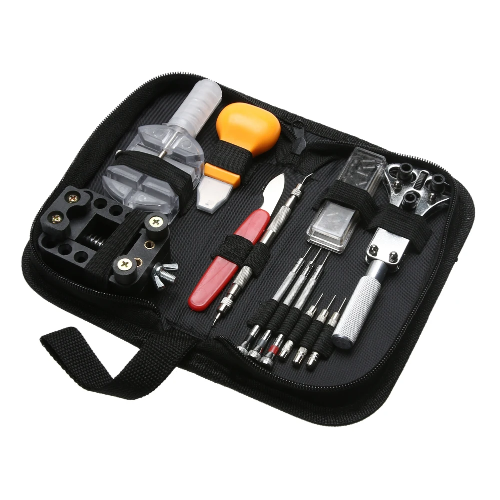

13Pcs Clock Watch Tools Watch Repair Tool Kit Adjustable Watch Case Opener Spring Bar Remover Watchmaker Hand Tools Set